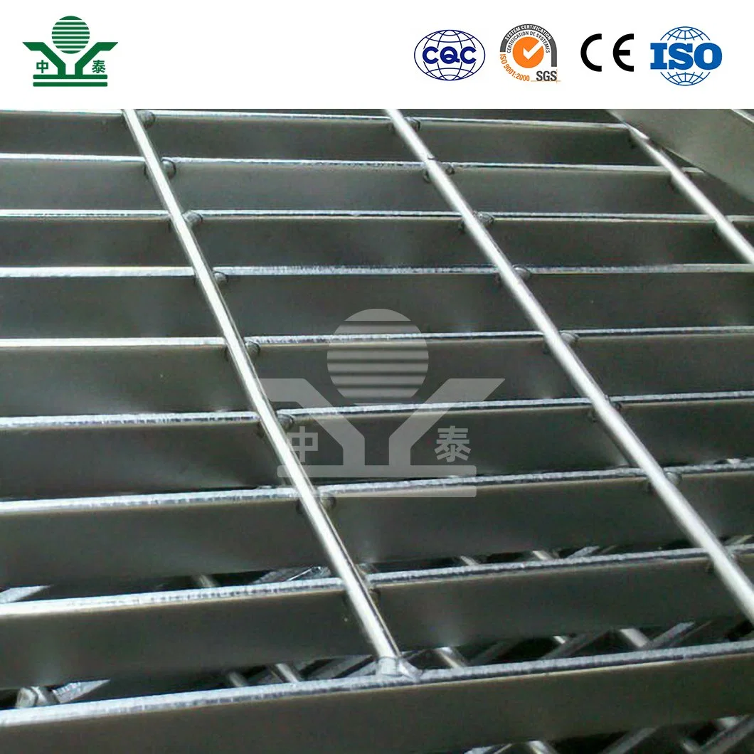 Zhongtai Acero inoxidable Decapado de suelos Grate China Fabricantes HDPE Rejilla 1 pulgadas X 1/8 pulgadas rejilla protectora para escaleras