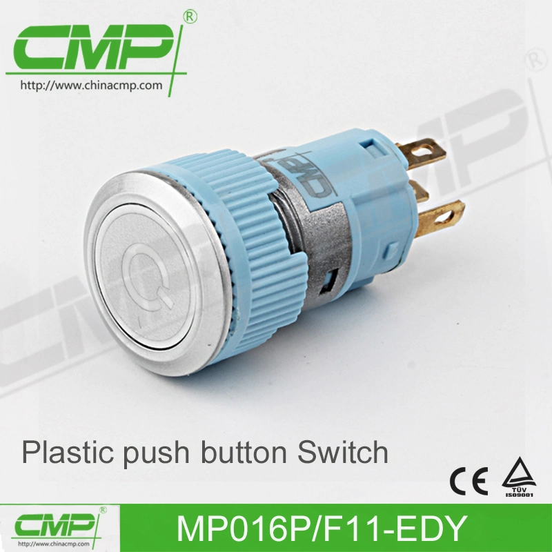 Plastic Push Button Switch with DOT Lamp