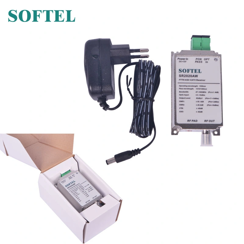 Sr2020aw Softel FTTH Wdm Optical Receiver for Xpon & CATV Solution