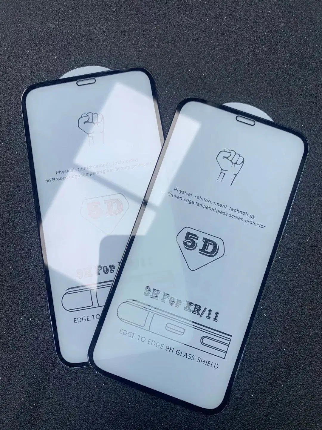 La alta calidad a bajo precio iPhone Samsung Huawei pegamento completo 5D Teléfono Móvil de vidrio templado Protector de pantalla.