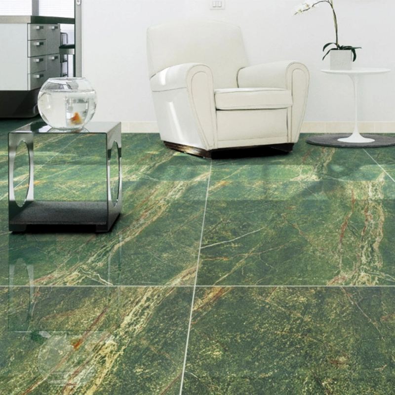 600X600 Office Floor Glazed Porcelain Clay Forest Green Tile