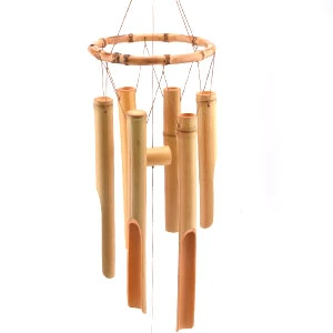 O bambu Tons de aviso de vento para fora, Grandes Madeira Tons de aviso de vento Butterfly Woodenwind artesanal de sinos decoração natural para jardim pátio ao ar livre e música em casa vento suave