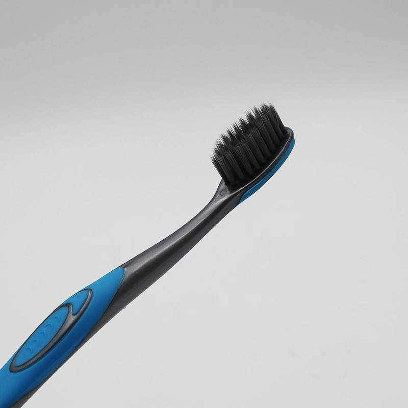 Travel/Household/Hotel Use Soft Charcoal Bristles Rubber Handle Toothbrush