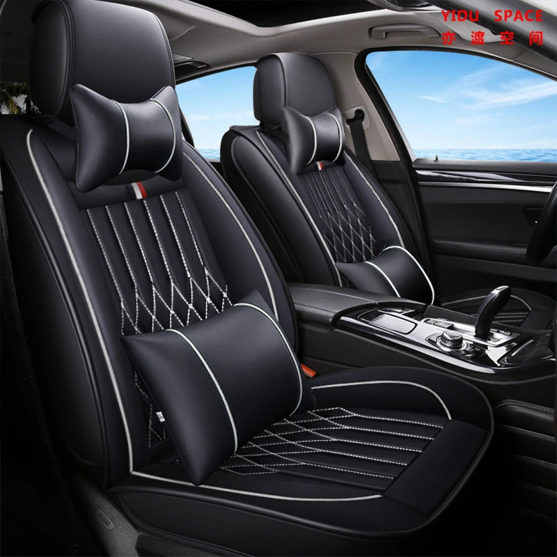 Factory Supply Black PVC/PU Leather Universal Car Seat Cushion for All 5 Seater Car Models