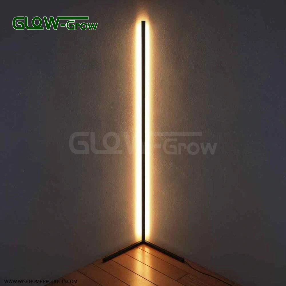 Smart RGBW LED Music Sync Colorful Corner Floor Lamp Light with Tuya Alex System