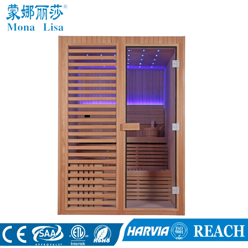 Symmetrical Square 3 People Use Dry Wooden Sauna Room (M-6038)