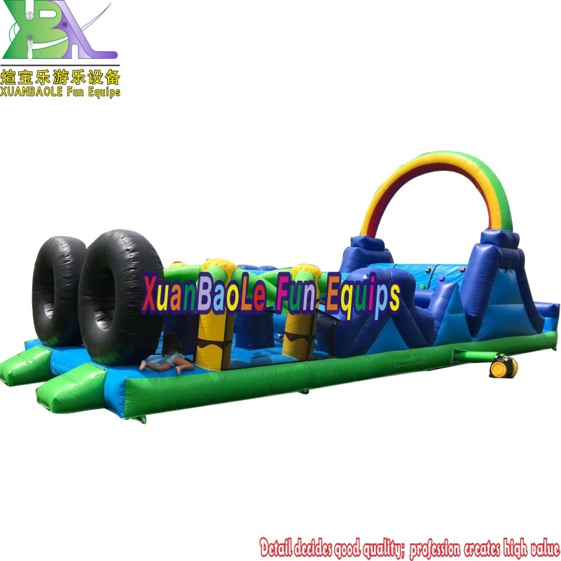 Adventure Rush Amusement Sport Game Bouncy Castle Challenge Inflatable Obstacle Course