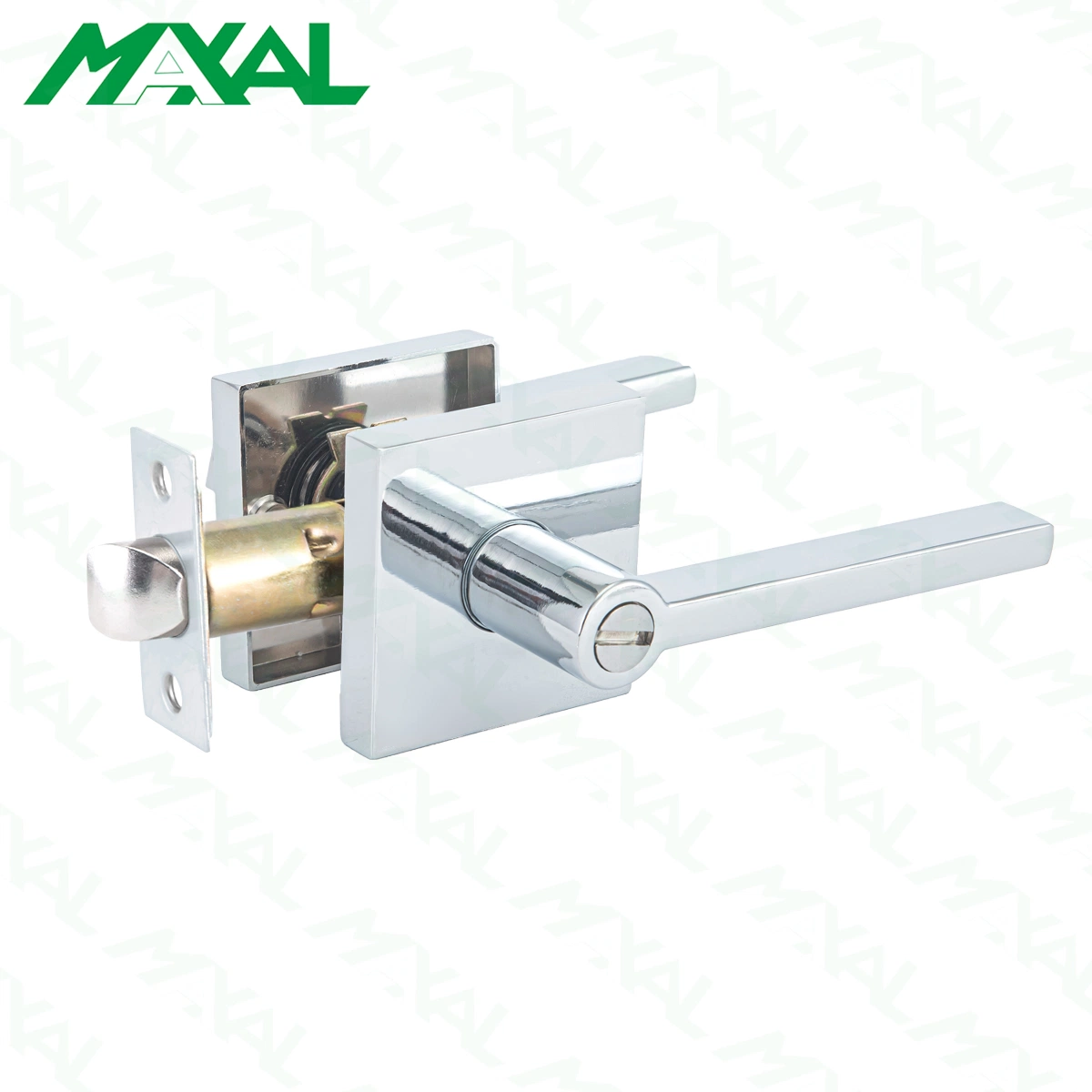 Mango plateado Handleset Heavy Duty de la puerta de privacidad Cerradura de la palanca de bloqueo de la puerta del baño