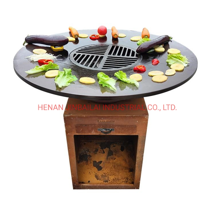 Wholesale/Supplier Outdoor Corten Metal Fire Pit Barbecue Grill BBQ