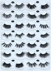 Wholesale/Supplier 25mm Imitation Mink False Eyelashes/Artificial Mink Eyelashes/Messy Volume Fluffy Eyelashes 3D605