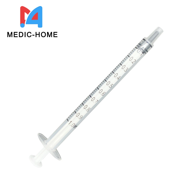 Medical Disposable 3 Parts Vaccine Syringe 1ml 2ml 3ml CE ISO FDA