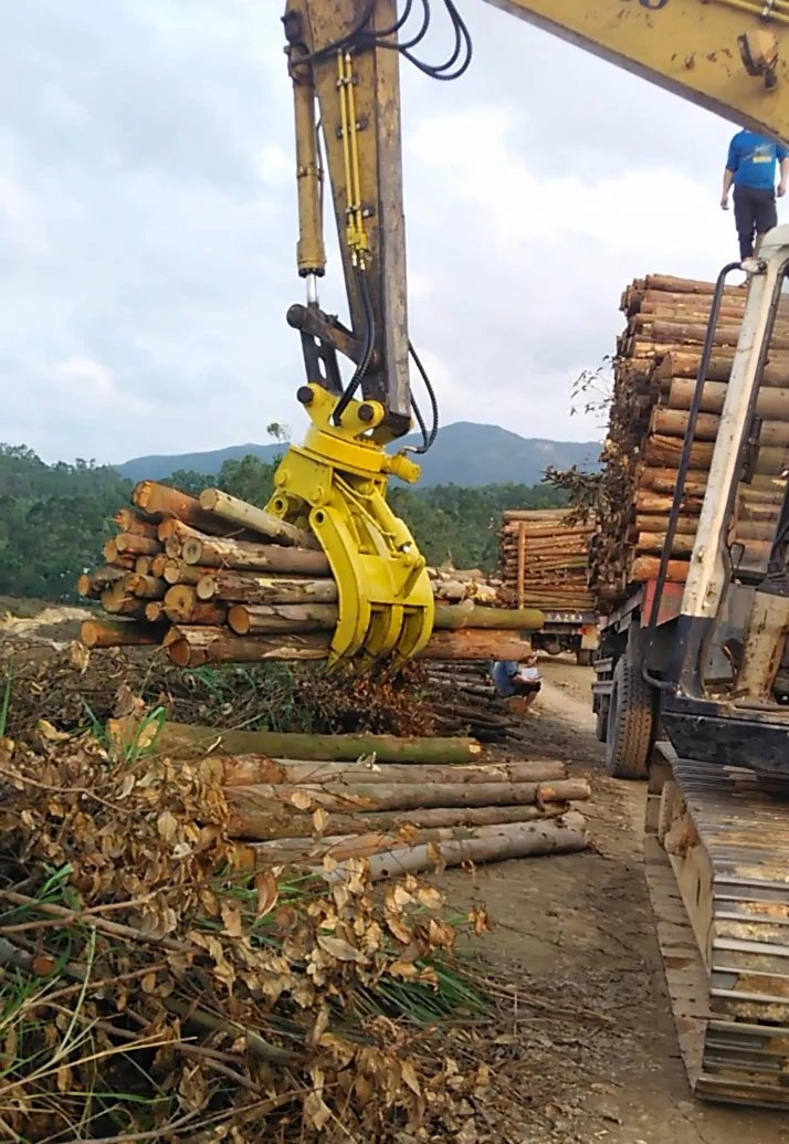 16t-26t High quality/High cost performance Hydraulic Wood Rotating Grapple for Excavator