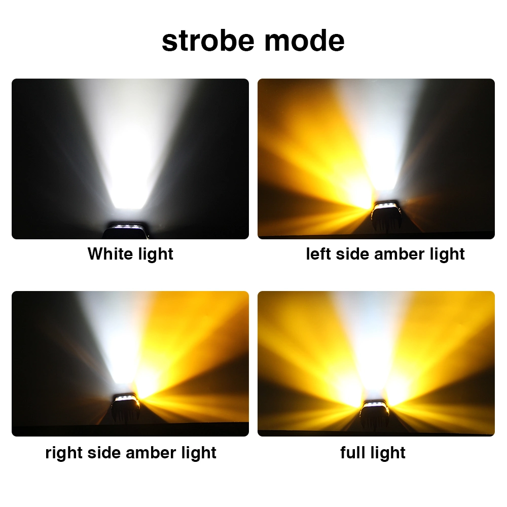 Breathing Hole 12V Amber Blau Rot Weiß Strobe erhältlich 36W Mini-LED-Arbeitsleuchte