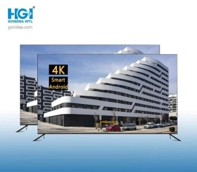 A fábrica 55 Polegadas 4K televisão LCD de ecrã plano inteligente TV LED inteligente HGT-55