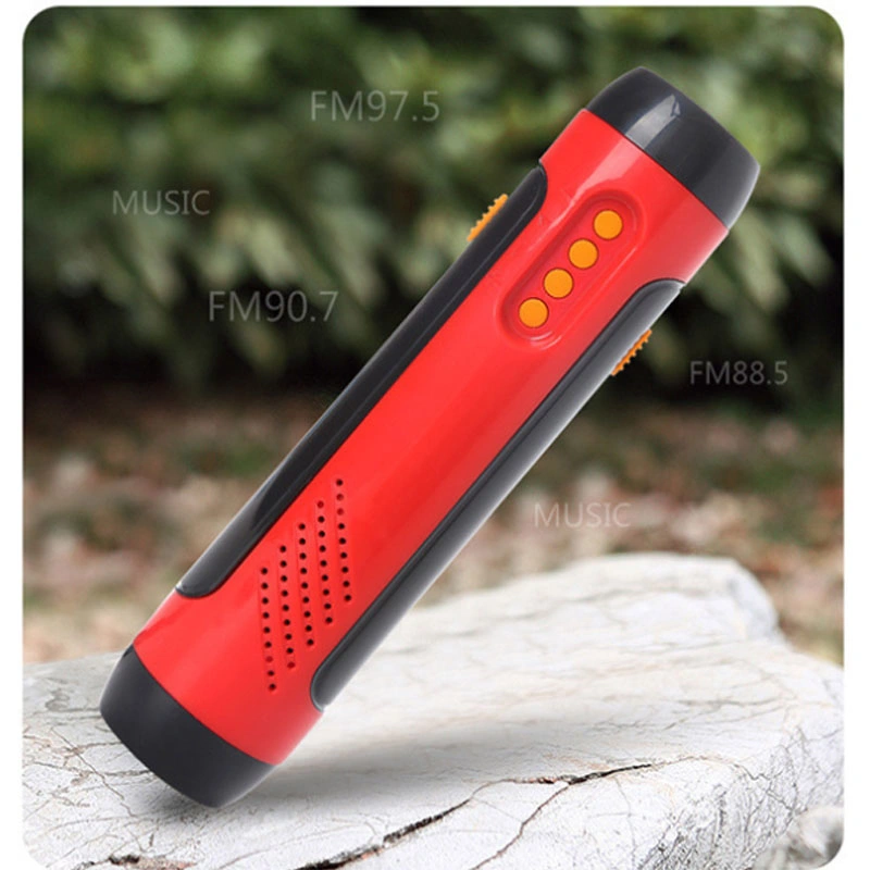 Portable LED Flashlight Hand Crank Dynamo Torch Lantern Professional Tent Light for Outdoor Camping Emergency Power Bank