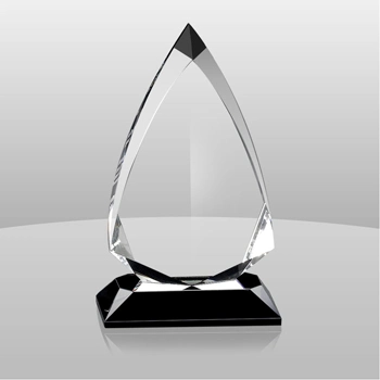 New Crystal Trophy Awards with Black Base