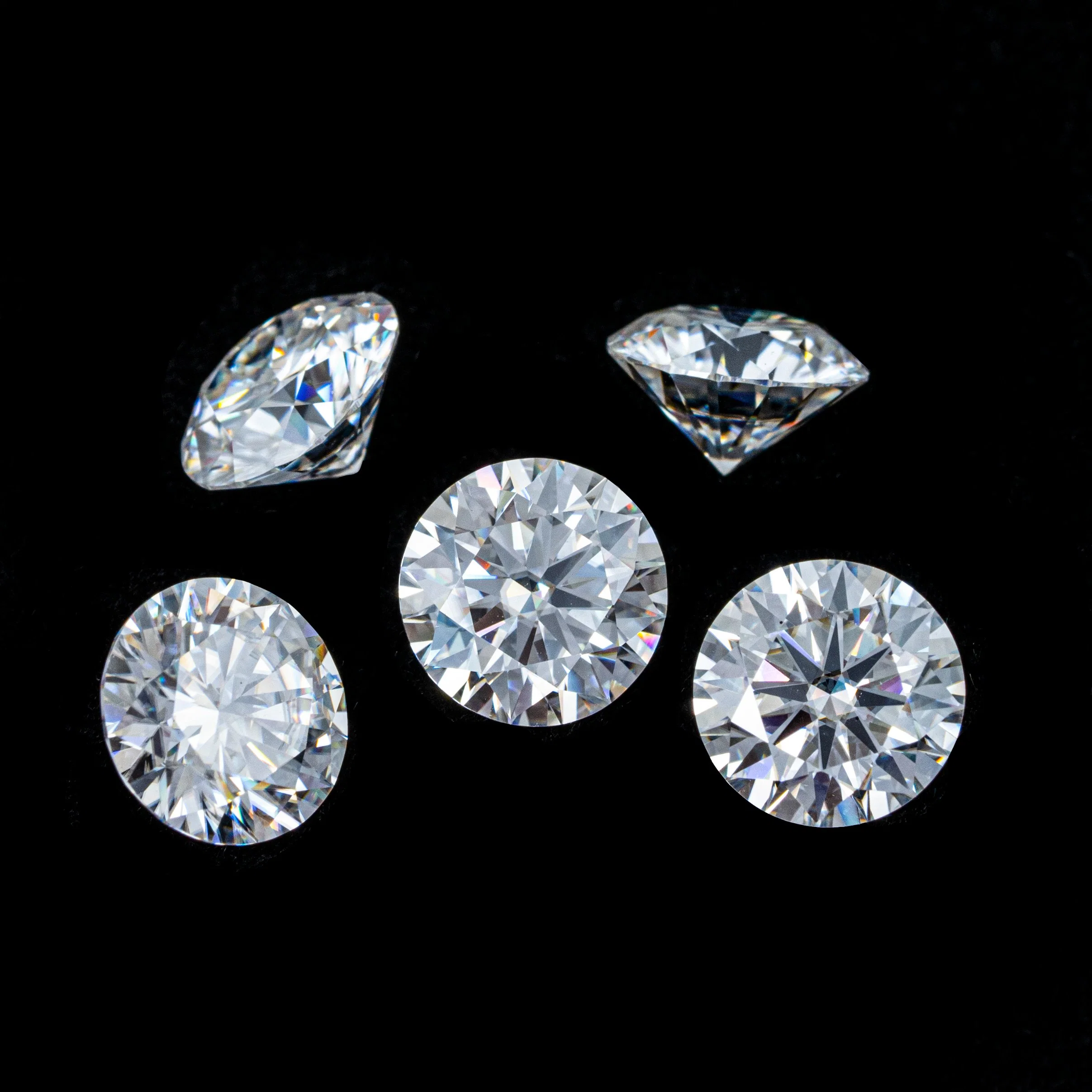 Wholesale/Supplier 5.5mm Loose Stone Pass Diamond Test High quality/High cost performance  Vvs Moissanite