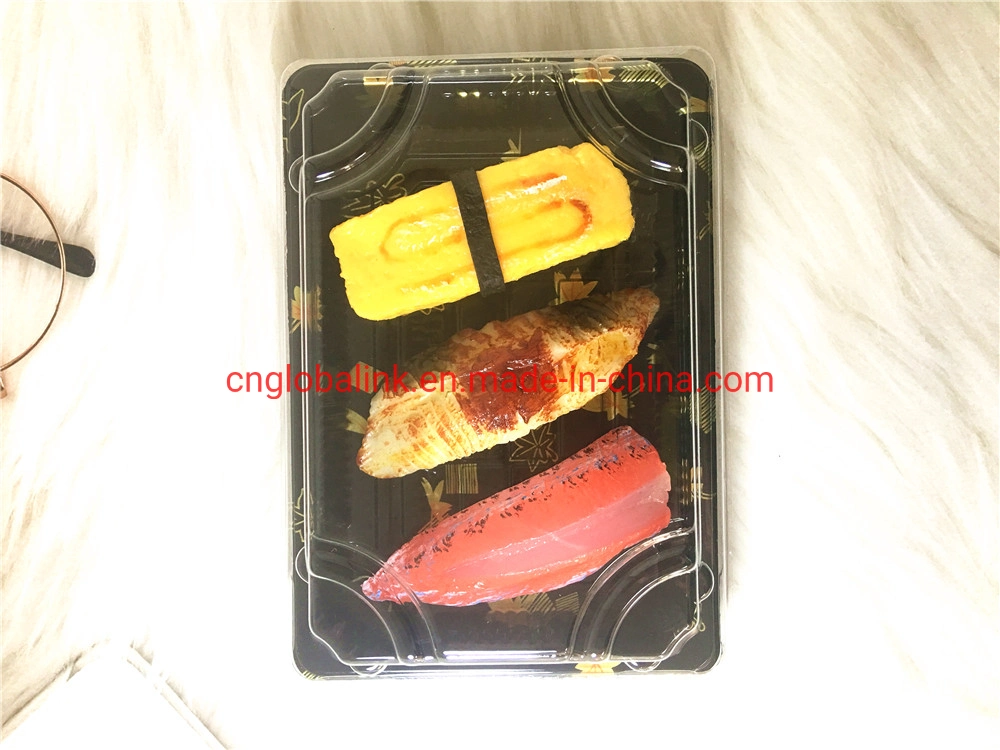 Plastic Packaging Disposable Food Container for Sushi Packing