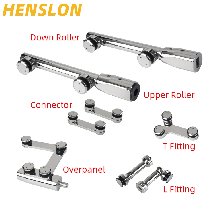 Wholesale/Supplier Stainless Steel Glass Folding Door Fitting System Ajustable Fixed Hardware