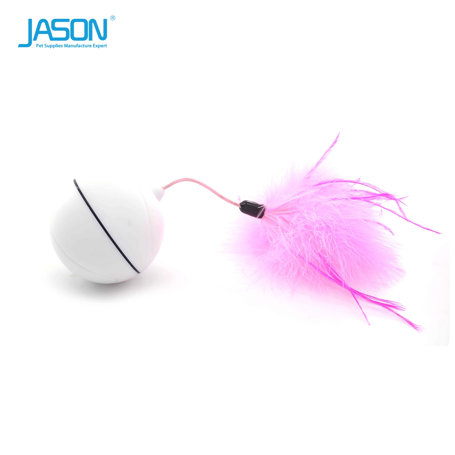 Interactive LED Magic Cat Ball Toy with Feathers Pet Supply Category