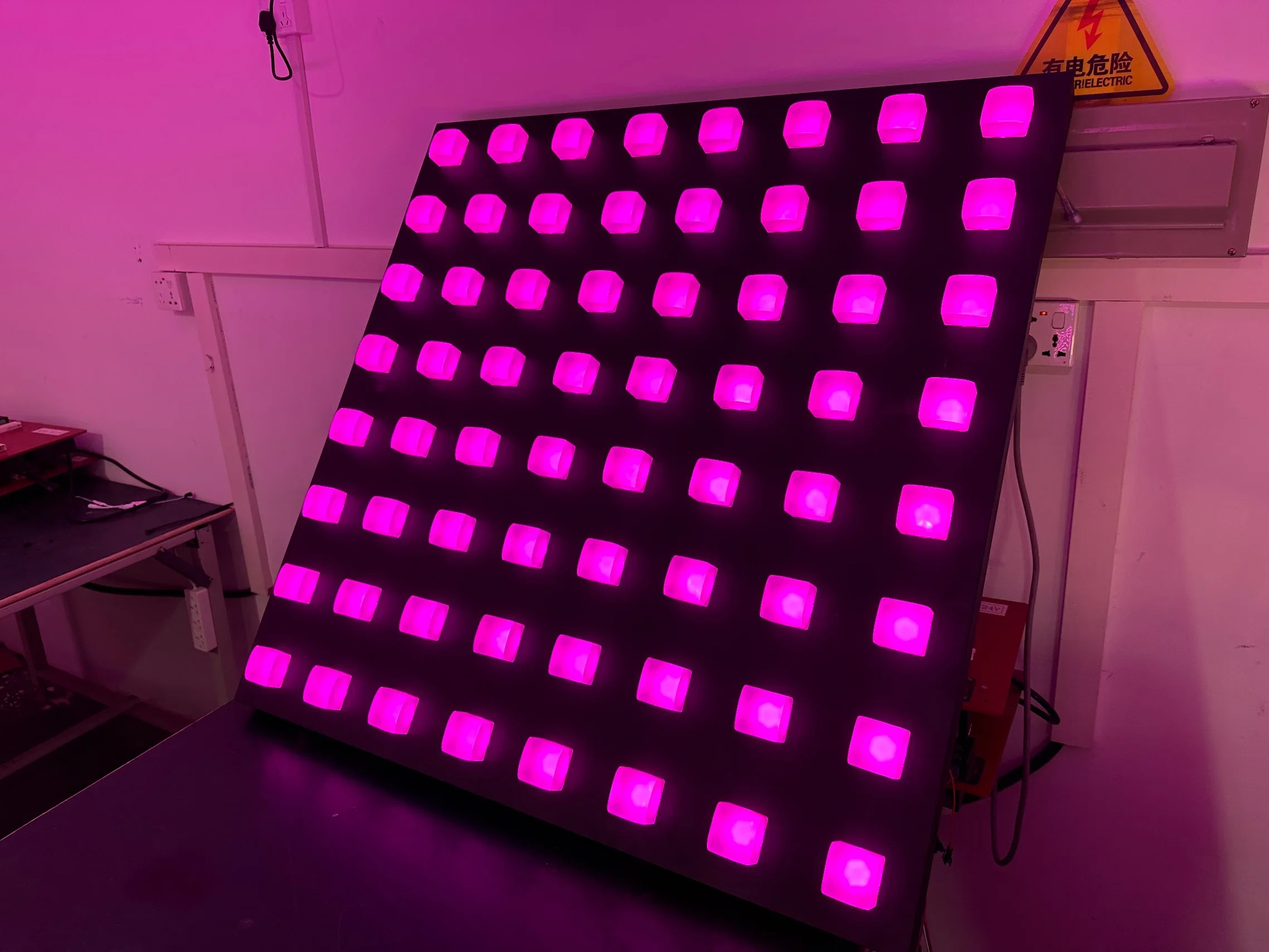 Cubo Mágico LED de teto quadrado RGB Pixel Wall para noite Club Hotel disco