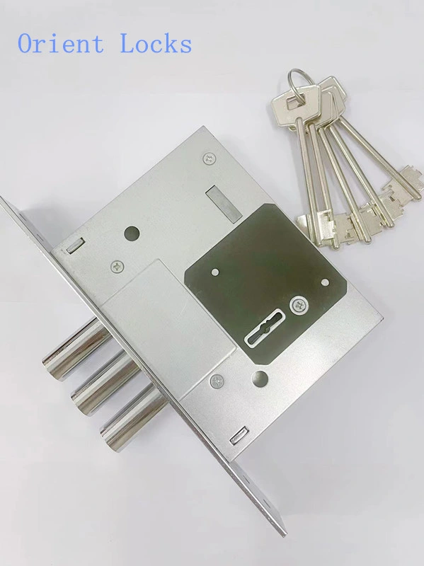 Steel Door Lock 257L with Brass Key Russia Market