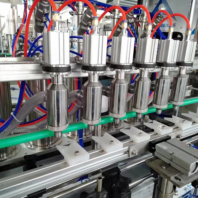 Automatic Liner Type Engine Oil Lubricatingoil Filling Capping Labeling Machine for 0.5L-5L Bottle