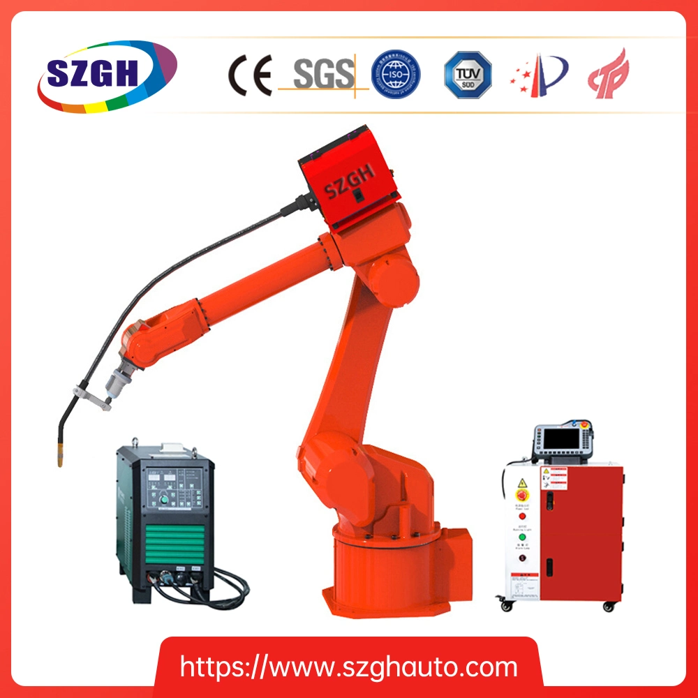 China Szgh 6 Axis MIG Welding Robot Range 1500mm with Power 350A/500A Welding Robot Welder Machine Can Support Chinese&English&Russian&Vietnamese Language