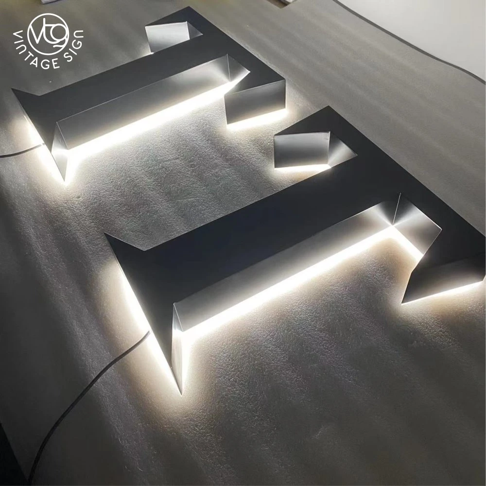 3D Lighting Custom Building Metal Business Sign Letters Channel Letter Signs