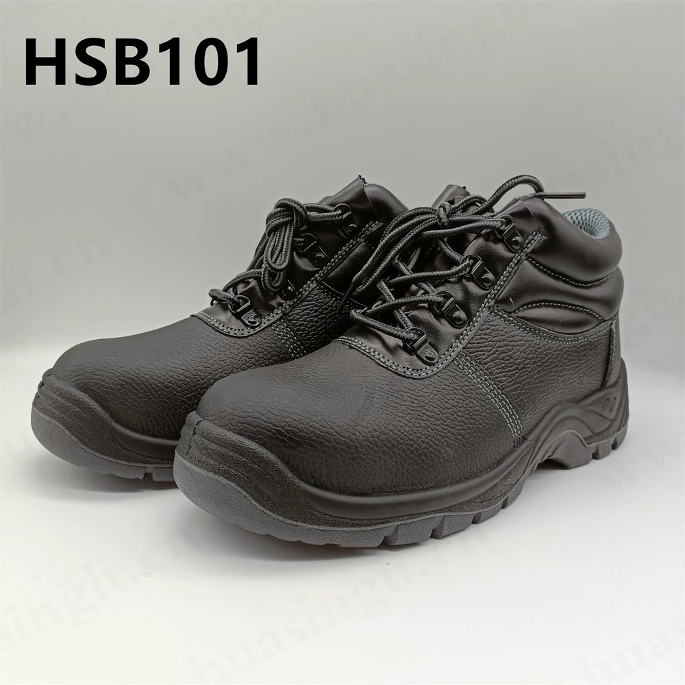 Zh, Ácido Anti-Hit&amp;Álcali resistente construcción Zapatos de seguridad a prueba de punción de cuero impreso Barton ESD Botas de seguridad de los hombres HSB101