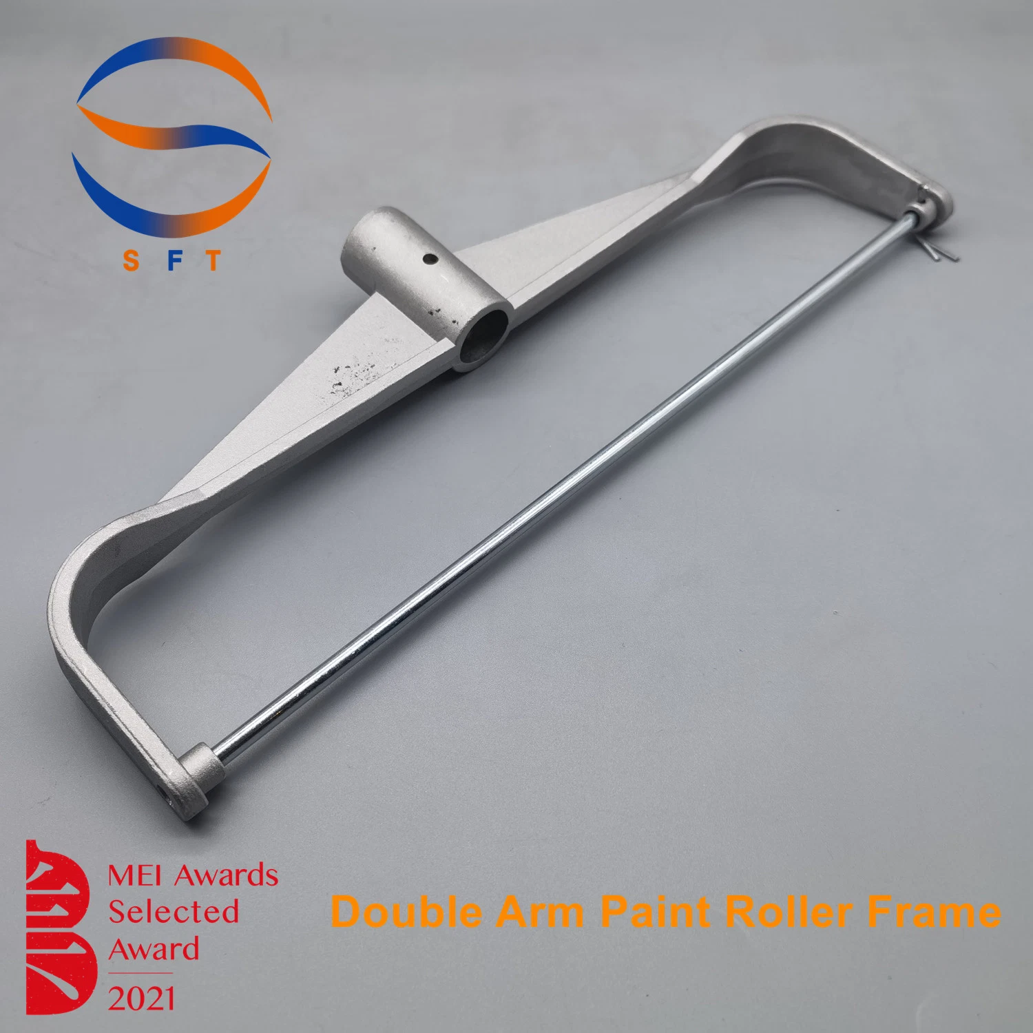 Cadre à double bras en aluminium moulé pour outils à main pour perche d'extension.