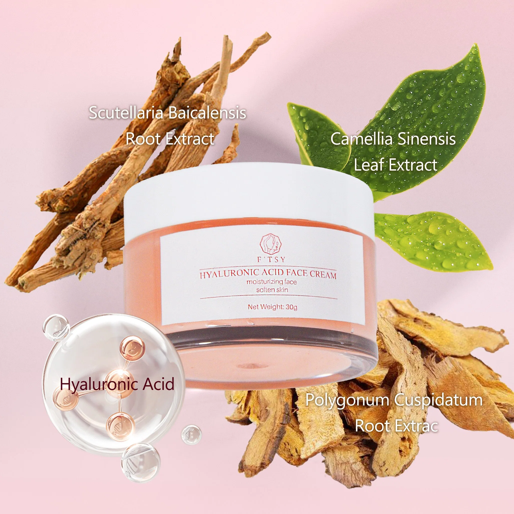 Custom Organic Hyaluronic Acid Face Cream Vitamin a Repairing Friming Collagen Facial Cream