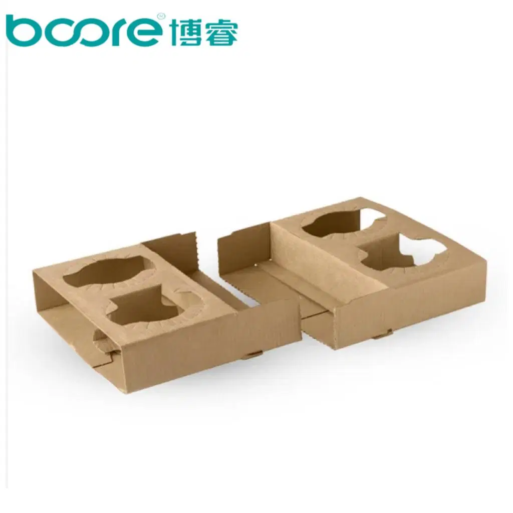 Paper Cup Handle Holder Tray Corrugated Packaging