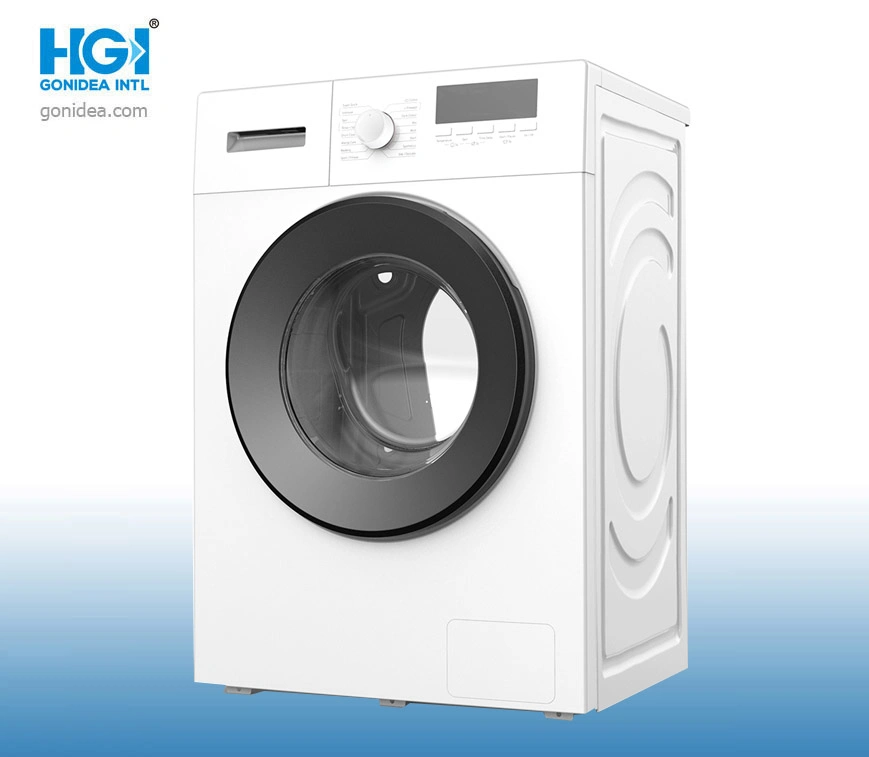 7kg with LED Display Black Door Front Loading Laundry Washing Machine