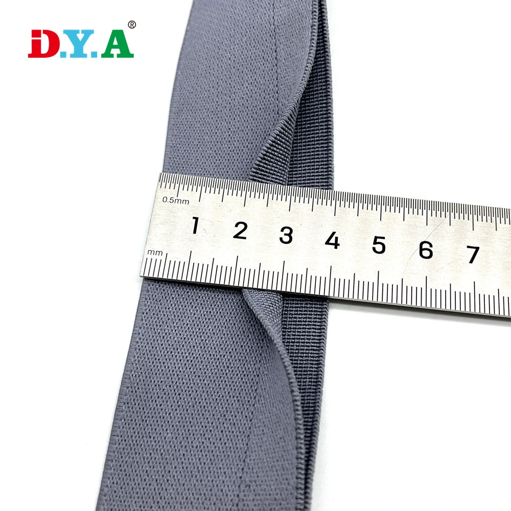 Stock 4cm Y Type Open Folded Elastic Band for Pants/Skirts Waistband