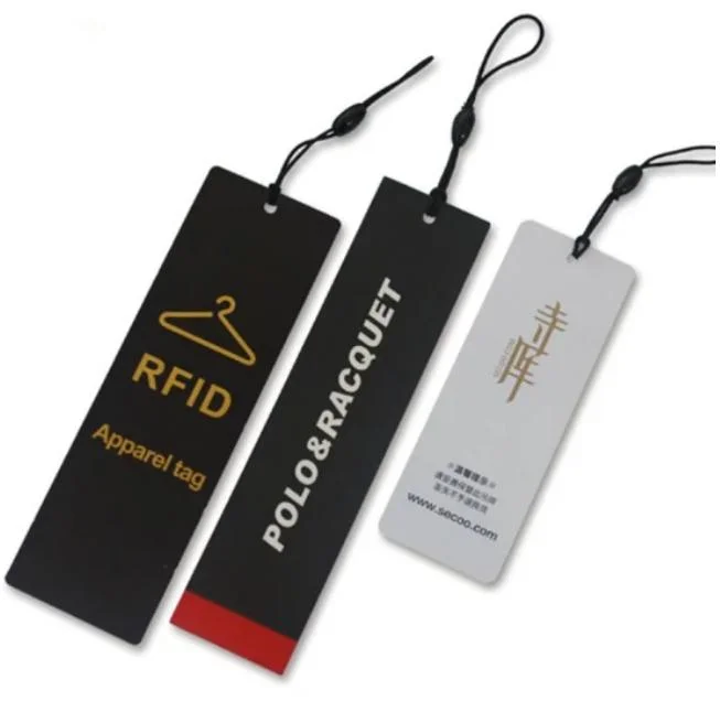 EPC Encالترميز المخصص طباعة UHF RFID Smart Apparel ملصق الملابس علامة قطع الملابس