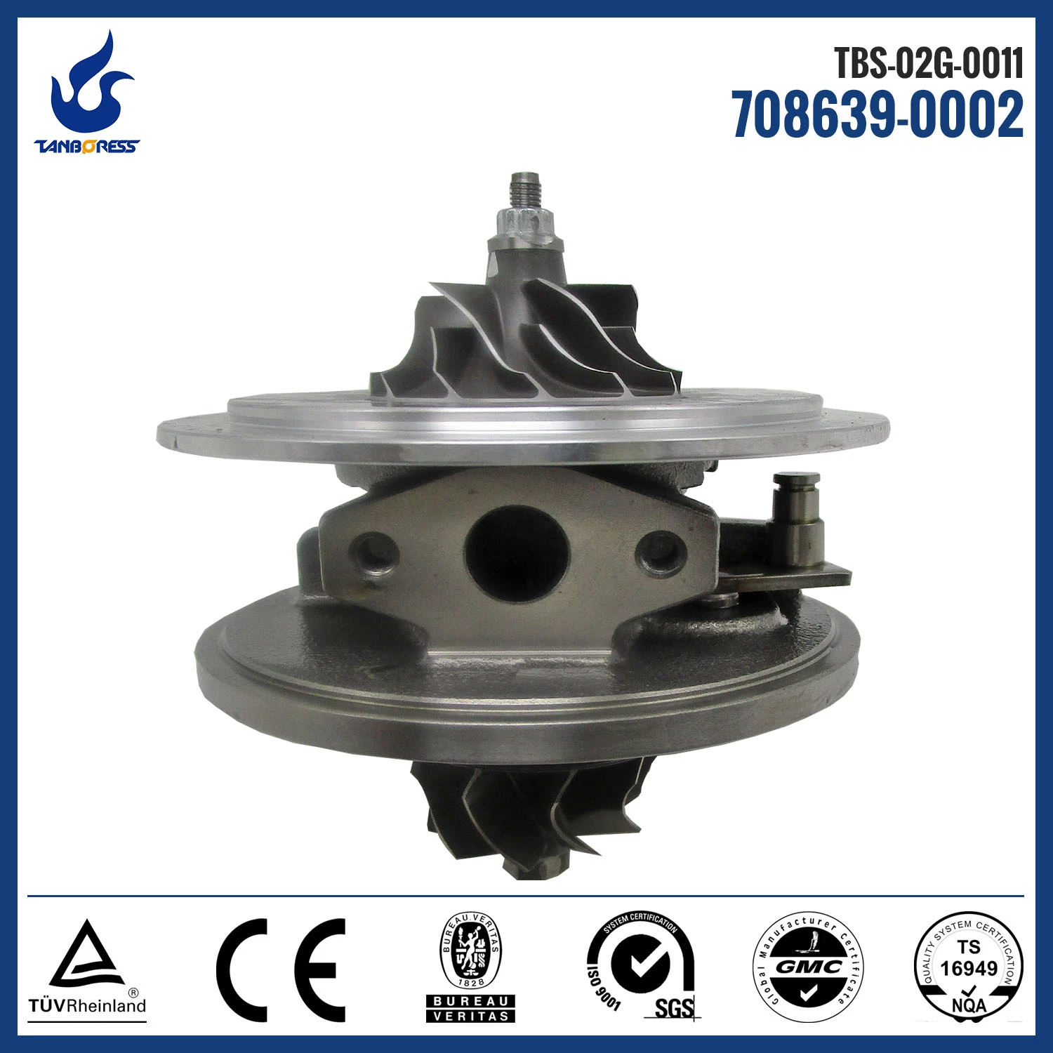 Cartouche de turbocompresseur moteur F9Q auto référence GT1749V CHRA pour Mitsubishi 708639-0002 14411-AW301