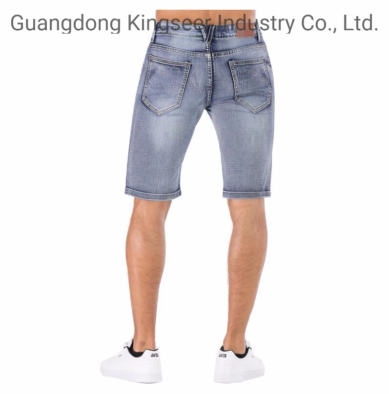 2019 Latest Fashion Blue Stretch Short Denim Men Jeans Ks-D001