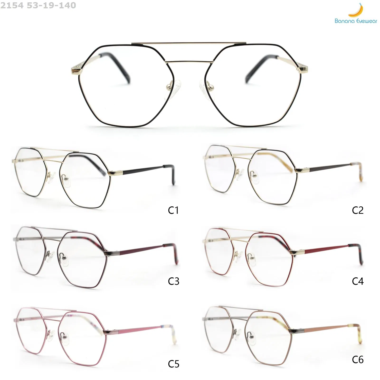 Promotion Ready to Ship Retro Metal Eyeglasses Low MOQ Eyewear with Ce Certificate