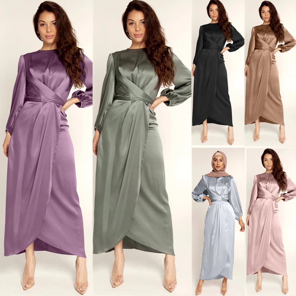 New Fashion Wholesale Abaya Muslim Islamic Clothing Dubai Hijab Kaftan Dress Modest Wear Attire