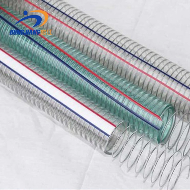 Original Factory Transfer Chemical Liquids Transparent PVC Spiral Steel Wire Reinforced Hose