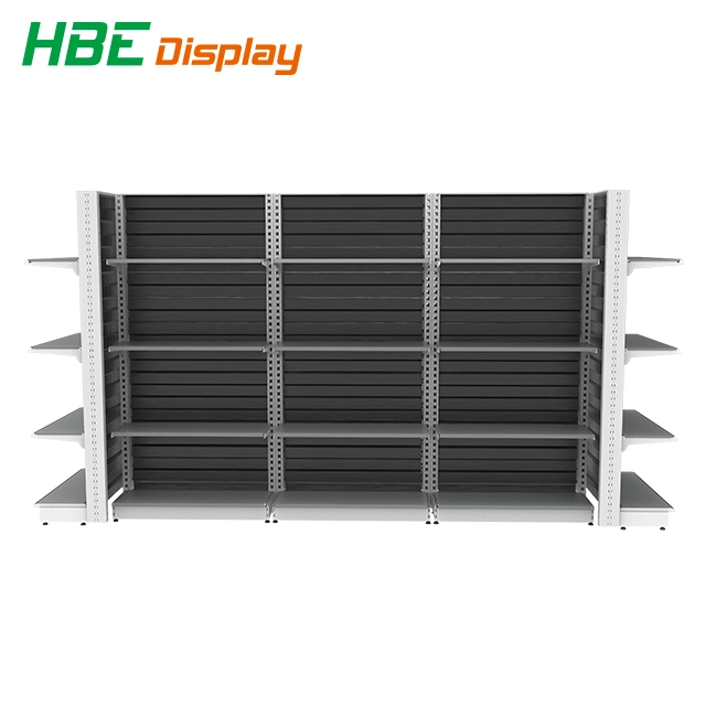 Stability High Weight Capacity Stylish 4shelf Rust Proof Steel Commercial Grocery Shelf