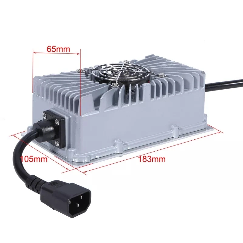 48V 20A 15A10A Lithium Ion Battery Charger for Marine Lawn-Mower