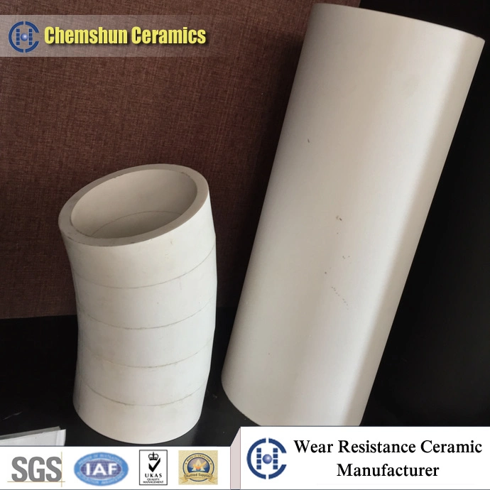 Engineering Alumina Oxide Ceramic Bend Tube Lining with Costmized Degree