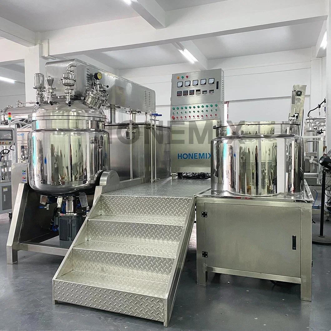 Honemix 200L Vacuum Mixer Homogenizer Machine, Food Grade Homogenizer and Mixer Cosmetic