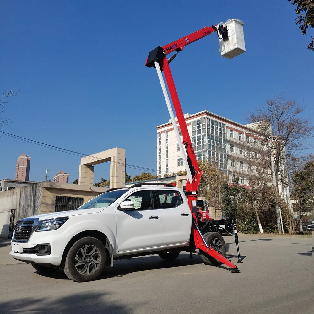 12m Pickup Aerial Work Platform Electric Insulation Bucket Manlift Skylift Repair Street Light