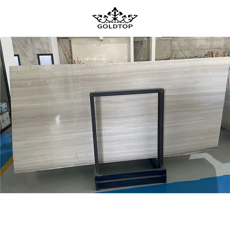 Natural Marmore Hot Sales Polished White Wood Marble Wall Tiles/Slab Baldosas/baldosas de suelo/Mesa/encimera