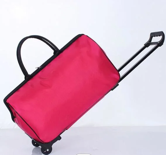 V260 Fashion Brand Design Foldable Waterproof Duffel Travel Trolley Bag Luggage for Men and Women