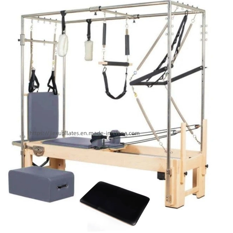 Yoga Reformer Pilates Reformer Equipment Maple Wood Cadillac Bed Pilates for Studio and Home