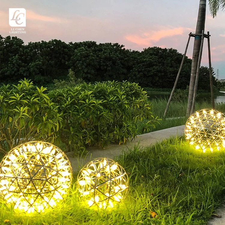 Vestíbulo del hotel Villa decoración Colgante Luz personalizada moderna LED Acrílico Iluminación de bolas